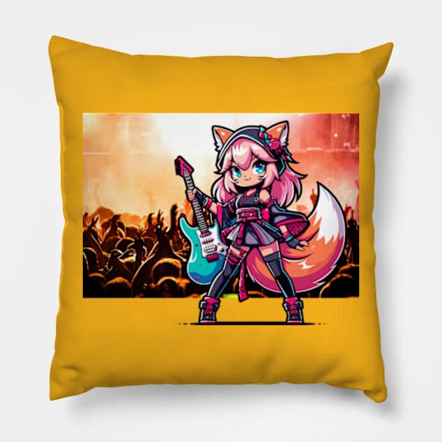 Neko Anime Rocker Pillow by Otaku in Love