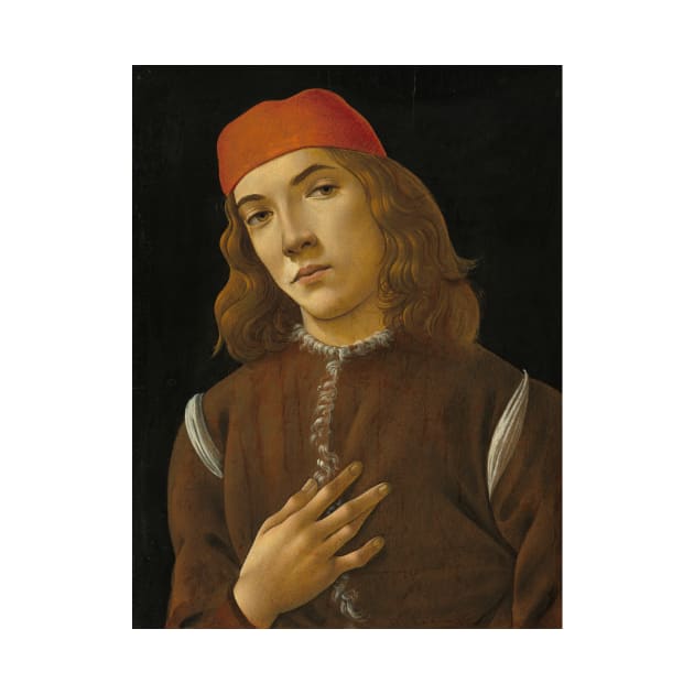Portrait of a Youth by Sandro Botticelli by Classic Art Stall