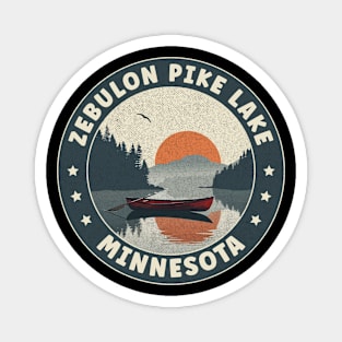 Zebulon Pike Lake Minnesota Sunset Magnet