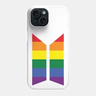 BTS Logo Rainbow T-Shirt Phone Case