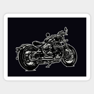 custom biker tuner motorrad bobber sticker stamp' Men's Hoodie