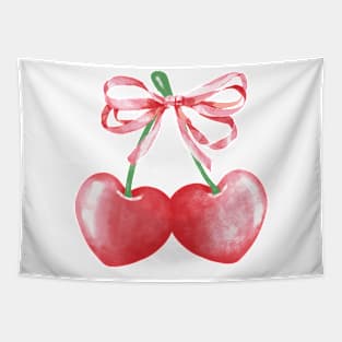 Cherry with bow Tapestry