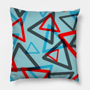 Triangles 1980 Geometric Pattern Pillow