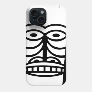 Tiki in white Phone Case