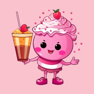 kawaii Ice cream  T-Shirt cute Candy food gilrl funny T-Shirt