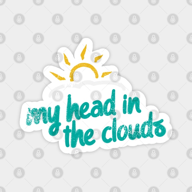 Head In The Clouds Introvert Magnet by Commykaze