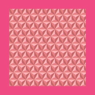 Geometric PINK shapes Pattern T-Shirt