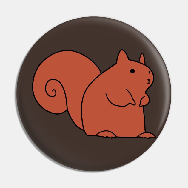 Cute Red Squirrel Pin by saradaboru