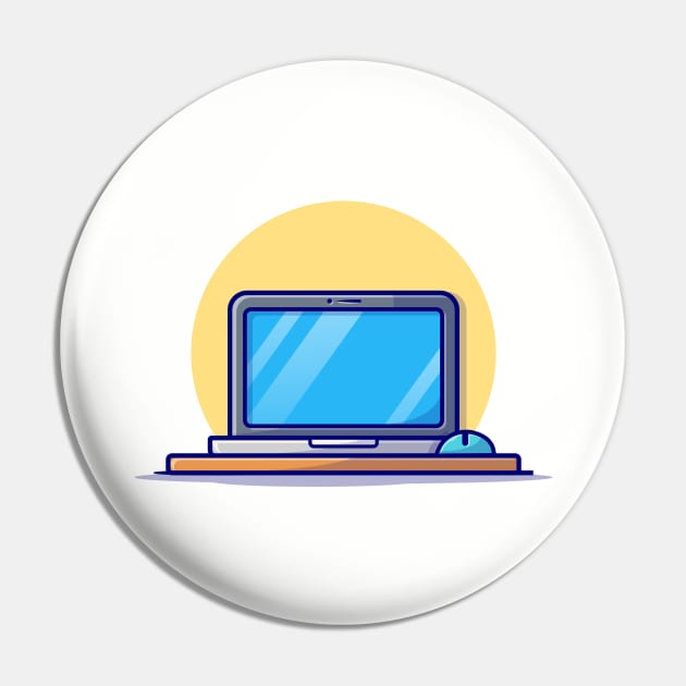 Laptop With Mouse Cartoon Vector Icon Illustration Pin by Catalyst Labs