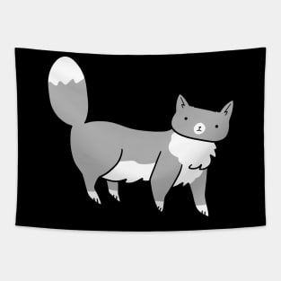 Fluffy Blue Tuxedo Cat Tapestry