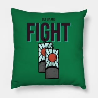 Get Up and Fight! Anime Demon Slayer Inspired Gift for Demon Slayer fans and anime lovers Tanjiro Pillow