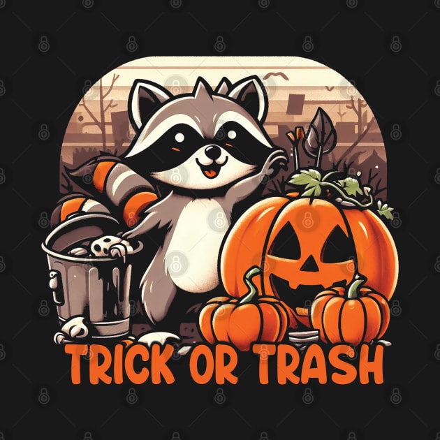 Trick Or Trash Racoon by Trendsdk