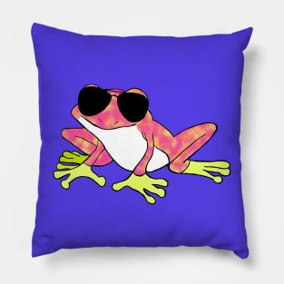 chill tree frog Pillow