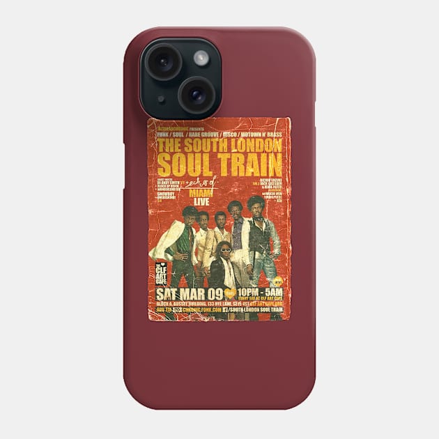 POSTER TOUR - SOUL TRAIN THE SOUTH LONDON 68 Phone Case by Promags99