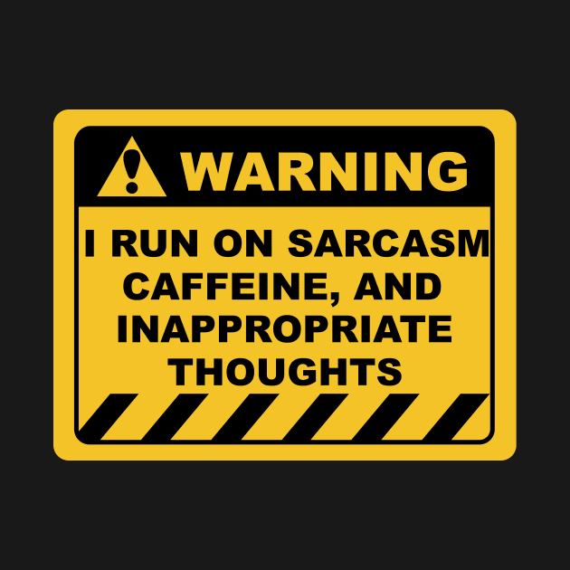 Funny Human Warning Labels Sarcasm Caffeine by Color Me Happy 123