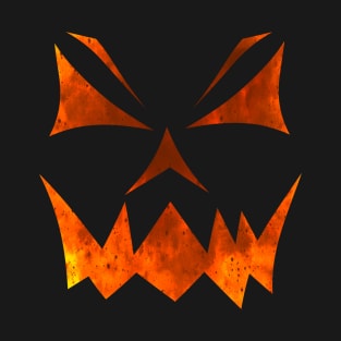 Pumpkin Face Crazy Halloween Pumpkin Jack-O Lantern - Toothy Grin - Scary Glow Smile T-Shirt