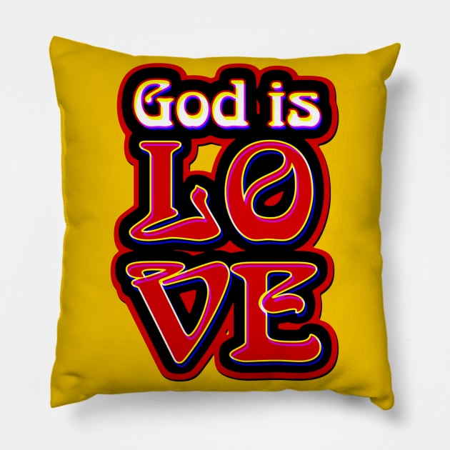 God is Love 3D Style Pillow by AlondraHanley