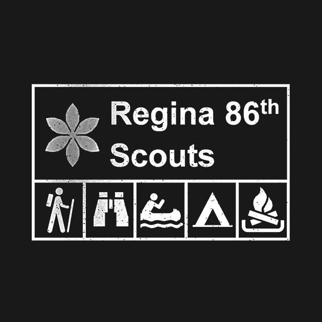 Regina 86th scouts black tee by truefriend