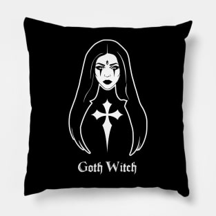 Goth Witch Aesthetic Pillow