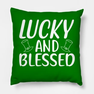 Lucky and Blessed Pillow