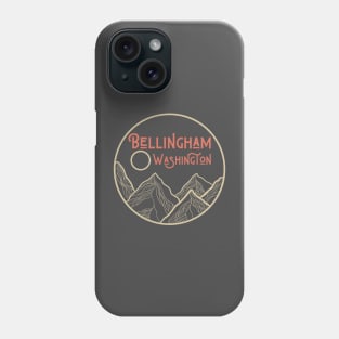 Bellingham Washington PNW Mountain Love Gift Design Phone Case