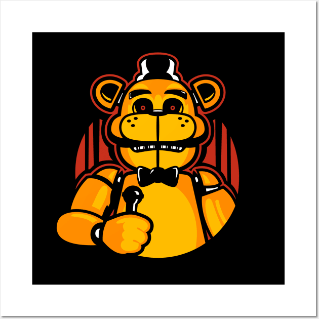 golden freddy fazbear poster