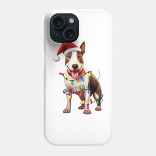 Christmas Bull Terrier Phone Case