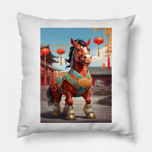 KUNG HEI FAT CHOI – THE HORSE Pillow