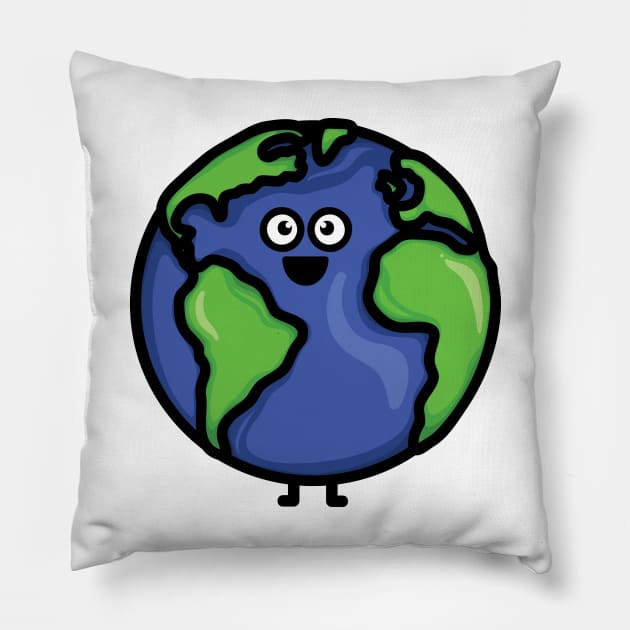 Cutest World Pillow by hoddynoddy