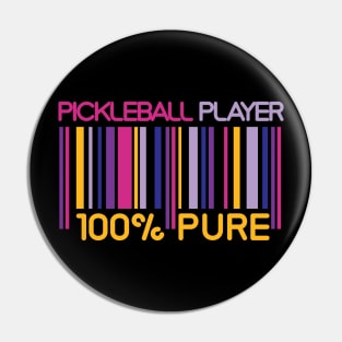 Neon 100% Pickleball Player Pin