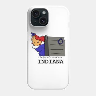 A funny map of Indiana 3 Phone Case