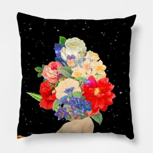 What' s on tv collage art Pillow