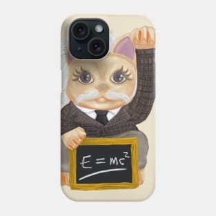 Maneki Neko Good Luck Einstein Outfit Gift 2020 Phone Case