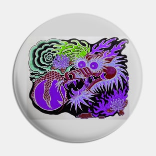 Neon Dragon With 4 Elements Variant 18 Pin