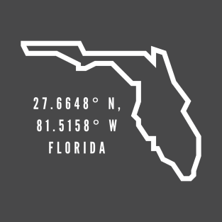 Florida Longtitude & Latitude T-Shirt