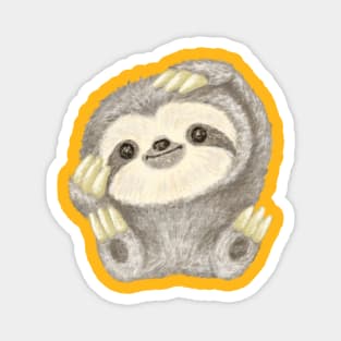 mischievous sloth Magnet