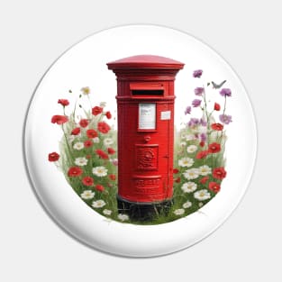 Red post box Pin