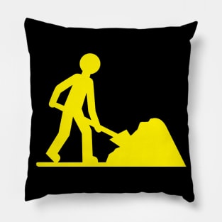 Yellow worker Pillow