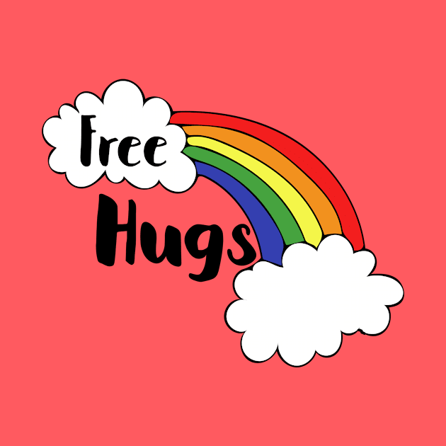 Free Hugs Rainbow by bubbsnugg