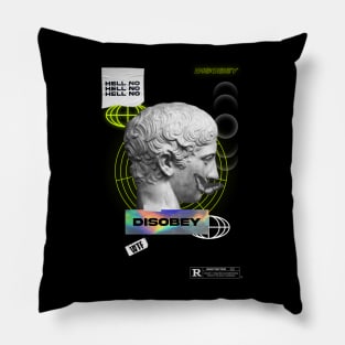 "DISOBEY" WHYTE - STREET WEAR URBAN STYLE Pillow