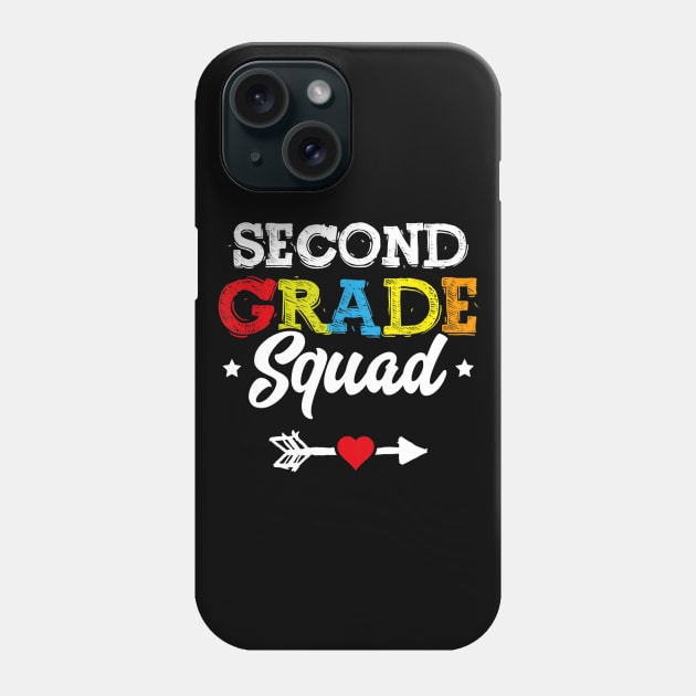 Second Grade Squad Shirt Teacher Student Kids Back To School Phone Case by Sharilyn Bars