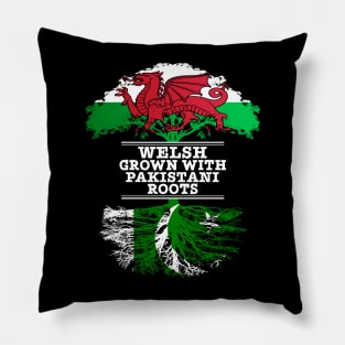 Welsh Grown With Pakistani Roots - Gift for Pakistani With Roots From Pakistan Pillow