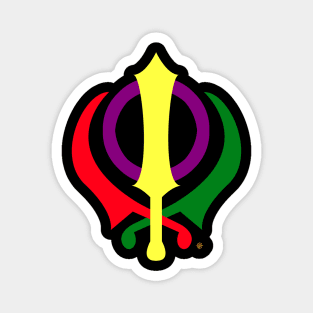 LGBTQ+ Khanda Sikh Love All Magnet