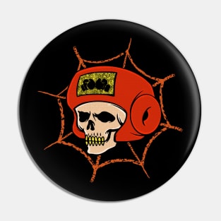 Funny Boxing Halloween Skull Boxer Costume Pin