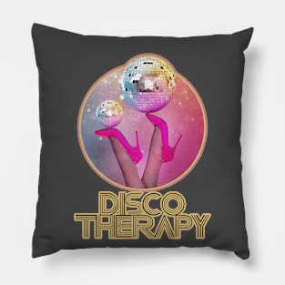 Disco Therapy 70s Music Pillow