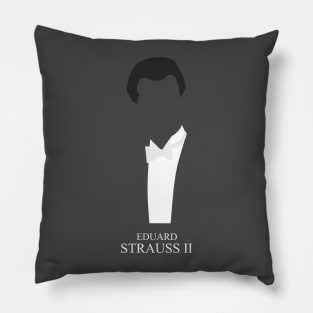 Eduard Strauss II - Minimalist Portrait Pillow