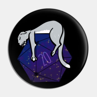 Sleepy Galaxy Kitty Pin