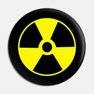 Radioactive symbol Atomic radioactivity Pin