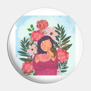 Hijabi mother and baby girl 2 Pin