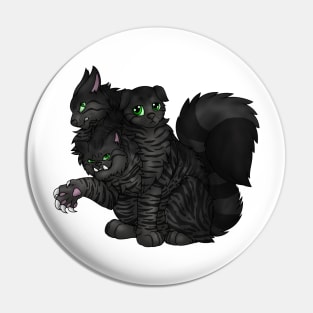 CerPURRus: Black Tabby Pin